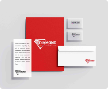 Reference set of printed business stationery